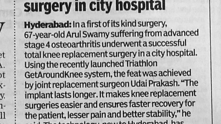 Total Hip Replacement surgery in Hyderabad